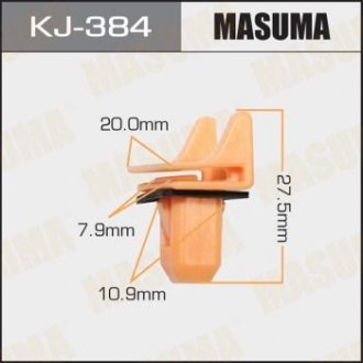 Клипса (пластиковая крепежная деталь) MASUMA KJ-384