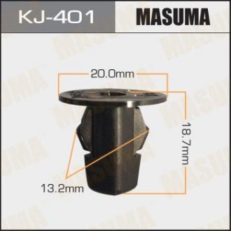 Кліпса (пластикова кріпильна деталь). MASUMA KJ-401 (фото 1)