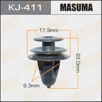 Клипса (пластиковая крепежная деталь) MASUMA KJ-411 (фото 1)