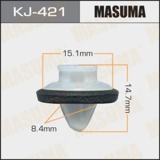 Кліпса (пластикова кріпильна деталь) MASUMA KJ-421 (фото 1)