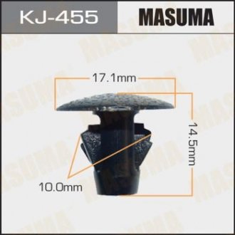 Кліпса (пластикова кріпильна деталь) MASUMA KJ-455 (фото 1)