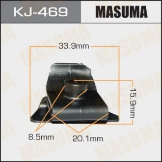 Кліпса (пластикова кріпильна деталь) MASUMA KJ-469 (фото 1)