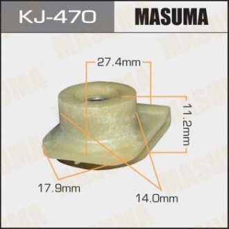Кліпса (пластикова кріпильна деталь) MASUMA KJ-470