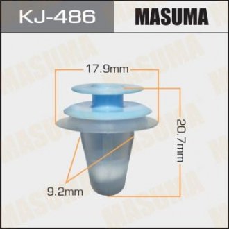 Клипса (пластиковая крепежная деталь) MASUMA KJ-486 (фото 1)