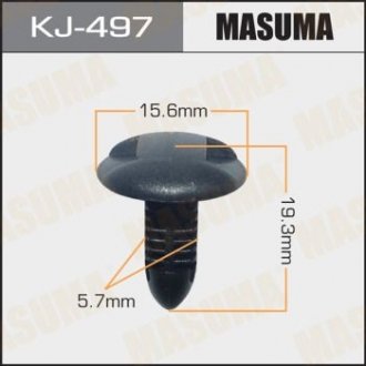 Клипса (пластиковая крепежная деталь) MASUMA KJ-497 (фото 1)