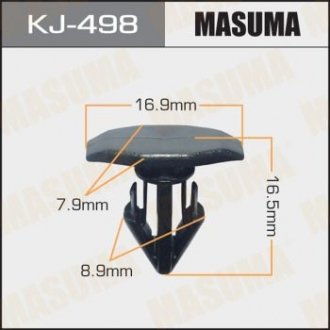 Кліпса (пластикова кріпильна деталь) MASUMA KJ-498 (фото 1)