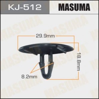 Кліпса (пластикова кріпильна деталь) MASUMA KJ-512 (фото 1)