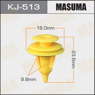 Кліпса (пластикова кріпильна деталь) MASUMA KJ-513