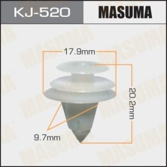 Кліпса (пластикова кріпильна деталь) MASUMA KJ-520 (фото 1)