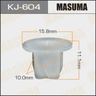 Кліпса (пластикова кріпильна деталь) MASUMA KJ-604