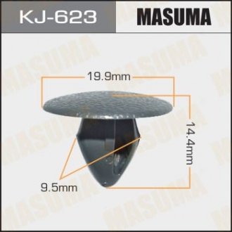 Клипса (пластиковая крепежная деталь) MASUMA KJ-623 (фото 1)