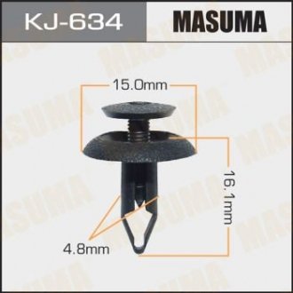 Клипса (пластиковая крепежная деталь) MASUMA KJ-634