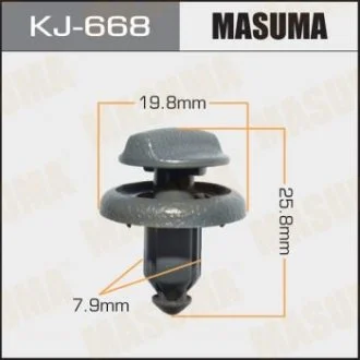 Кліпса (пластикова кріпильна деталь) MASUMA KJ-668