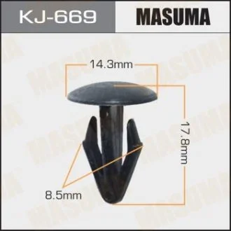 Кліпса (пластикова кріпильна деталь) MASUMA KJ-669