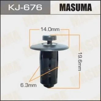 Кліпса (пластикова кріпильна деталь) MASUMA KJ-676