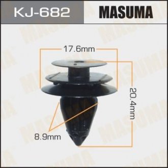 Клипса (пластиковая крепежная деталь) MASUMA KJ-682 (фото 1)