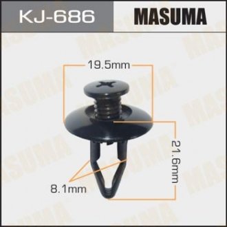 Кліпса (пластикова кріпильна деталь) MASUMA KJ-686