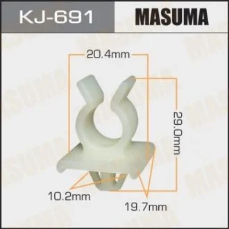 Кліпса (пластикова кріпильна деталь) MASUMA KJ-691