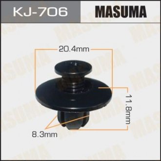 Клипса (пластиковая крепежная деталь) MASUMA KJ-706 (фото 1)