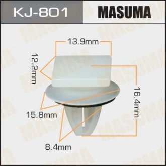 Кліпса (пластикова кріпильна деталь) MASUMA KJ-801 (фото 1)