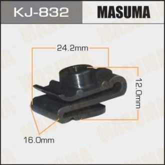 Кліпса (пластикова кріпильна деталь).. MASUMA KJ-832