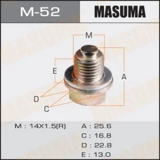 Болт оливний магнітний (з шайбою) MASUMA M-52 (фото 1)