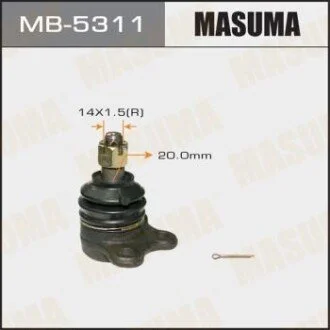 Фото 1 - опора шаровая передн верх ISUZU D-MAX I (TFR, TFS) 02-12, D-MAX I (TFR, TFS) 06- MASUMA MB5311 Опора шаровая передн верх ISUZU D-MAX I (TFR, TFS) 02-12, D-MAX I (TFR, TFS) 06- MASUMA MB5311 (фото 1)