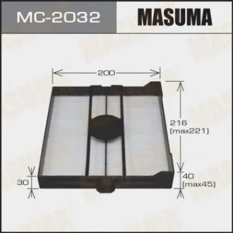 Фото фільтр салону (MC-2032) MASUMA MC2032 Фільтр салону (MC-2032) MASUMA MC2032