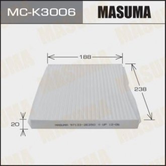 Фильтр салона AC9407C HYUNDAI/ TUCSON/ V2000 V2700 04- MASUMA MCK3006 (фото 1)