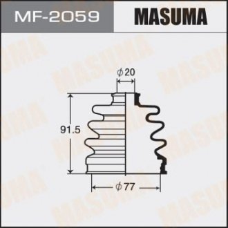Пильовик зовнішнього шрусу Nissan Primera (-01) MASUMA MF2059 (фото 1)