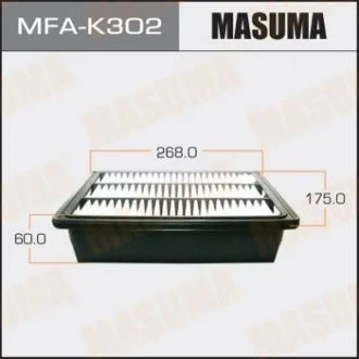 Фильтр воздушный A0458 HYUNDAI/ SANTA FE/ V2000 V2700 05- MASUMA MFAK302 (фото 1)
