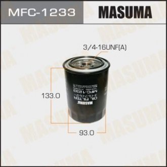 Фильтр масляный MAZDA 5 (CW) 2.0 (11-16)Turbo (10-15)/SKODA ROOMSTER (5J) 1.2 TD MASUMA MFC1233 (фото 1)