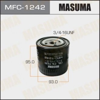 Фільтр масляний Missan Murano (10-15), Pathfinder (05-), X-Trail (03-07) D 2.2, 2.5 MASUMA MFC1242