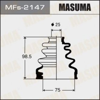 Пыльник ШРУСа (силикон)INFINITI Q70 (Y51) 5.6 AWD (15-20), INFINITI Q50 (03-18) MASUMA MFs2147 (фото 1)