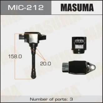Фото котушка запалювання MASUMA MIC212 Котушка запалювання MASUMA MIC212
