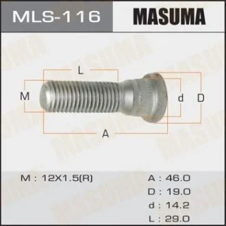 Шпилька колеса Toyota MASUMA MLS116