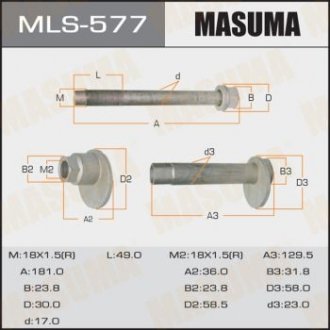 Болт ексцентрик к-т MASUMA MLS-577 (фото 1)
