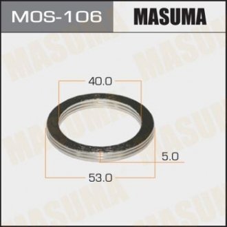 Прокладання приймальної труби Toyota (40x53) MASUMA MOS106 (фото 1)