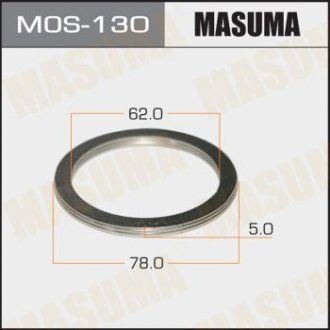 Кольцо глушителя (62x78x5) MASUMA MOS130 (фото 1)