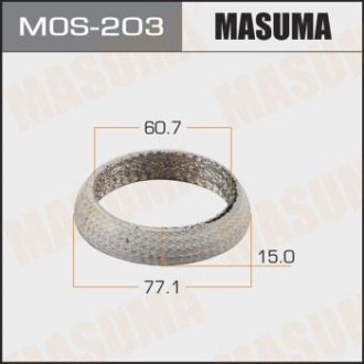 Прокладка глушителя MASUMA MOS-203 (фото 1)