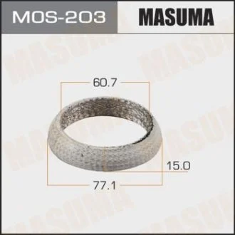 Прокладка глушника MASUMA MOS-203