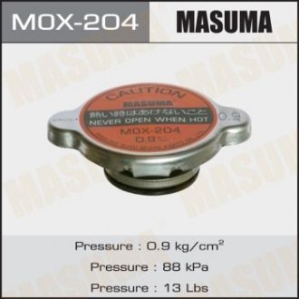 Крышка радиатора Mitsubishi/ Toyota 0.9 bar MASUMA MOX204 (фото 1)