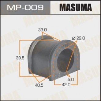 Втулка стабілізатора переднього Toyota Land Cruiser (-00) (Кратно 2 шт) MASUMA MP009 (фото 1)