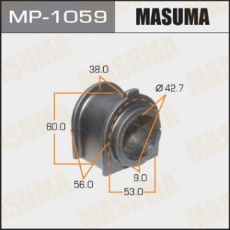Втулка стабилизатора переднего Toyota Land Cruiser (07-) (Кратно 2 шт) MASUMA MP1059 (фото 1)