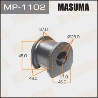 Втулка стабілізатора переднього Mitsubishi L200 (07-), Pajero Sport (09-15) (Кратно 2 шт) MASUMA MP1102 (фото 1)