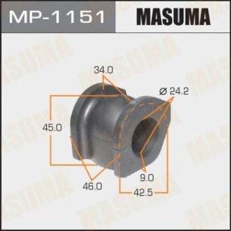 Втулка стабілізатора MASUMA MP-1151 (фото 1)