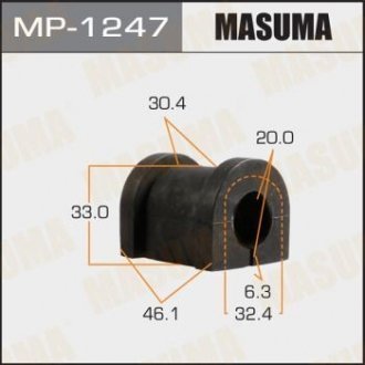 Втулка стабілізатора заднього Nissan Patrol (01-10) (Кратно 2 шт) MASUMA MP1247 (фото 1)