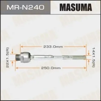 Тяга рульова NISSAN XTRAIL/ T31 / Qashqai (J10A) RENAULT Koleos ліва/ права MASUMA MRN240