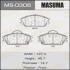 Колодки дискового тормоза MASUMA MS0306 (фото 1)