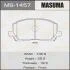 Колодки тормозные передн AN-658WK, NP1041, P83078 (MS1457) MASUMA